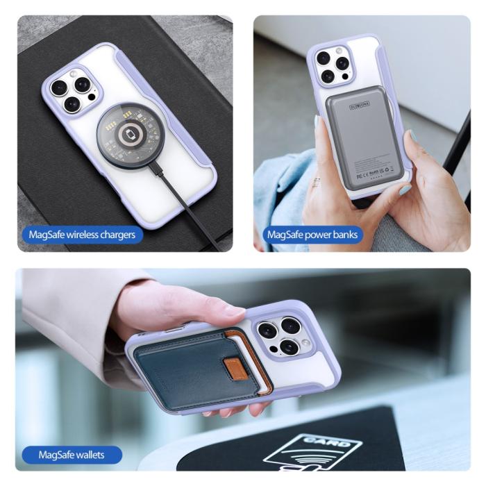 Bild 5, DUX DUCIS iPhone 16 Pro Fodral MagSafe Skin X Pro Lila