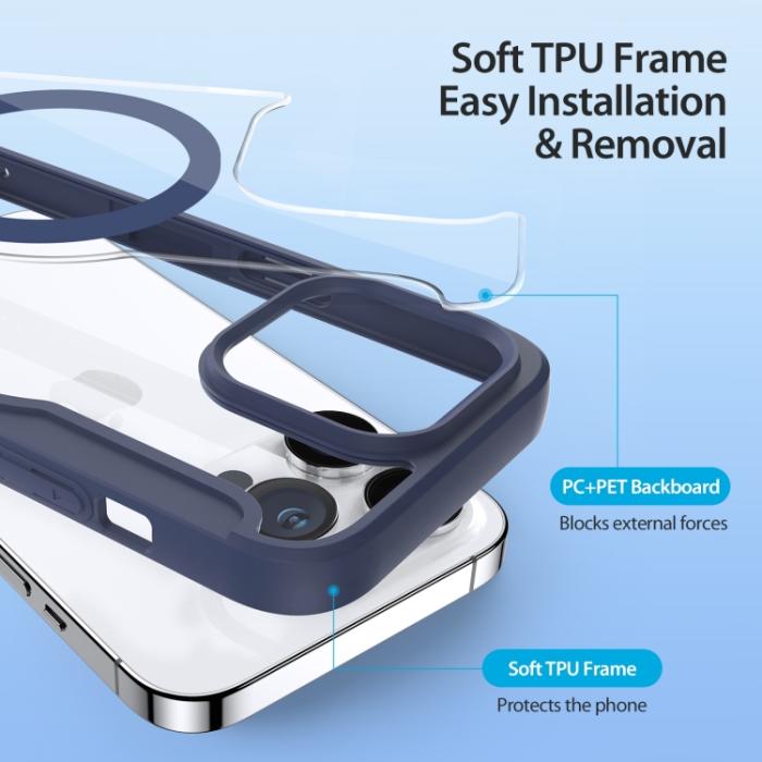 Bild 5, DUX DUCIS iPhone 15 Pro Fodral MagSafe Skin X Pro Blå