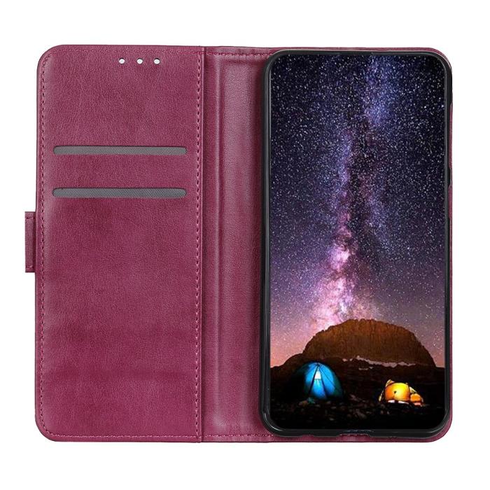 Bild 5, Samsung Galaxy A72 - Nit Dekor Läder Fodral - Röd