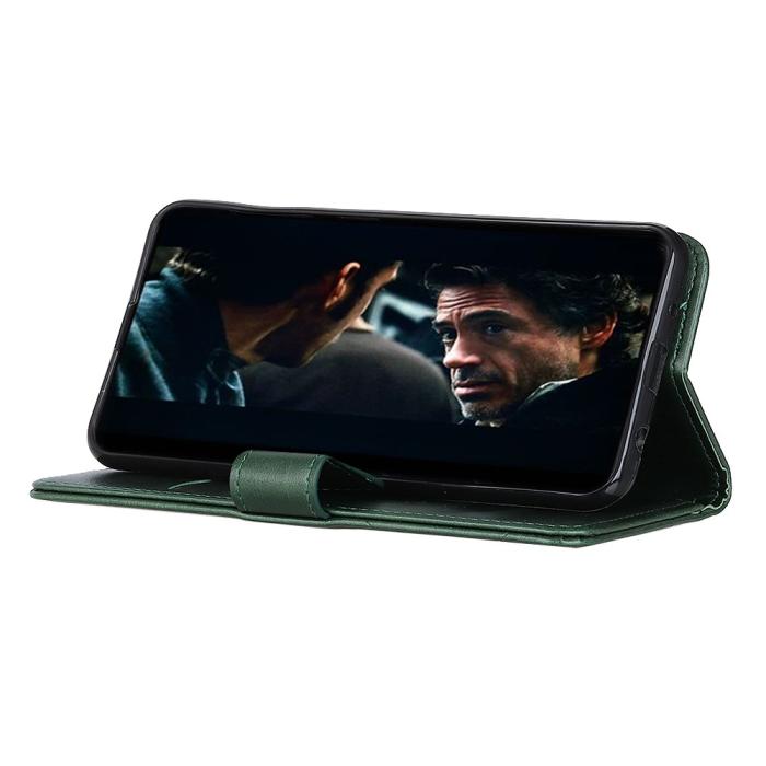 Bild 5, Samsung Galaxy A72 - Nit Dekor Läder Fodral - Grön