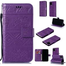 iPhone 11 - Plånboksfodral Elephant - Lila