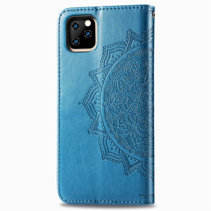 Bild 5, iPhone 11 - Plånboksfodral Mandala - Blå