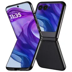Motorola Razr 60 / 50 5G Skal Litchi Textur Svart