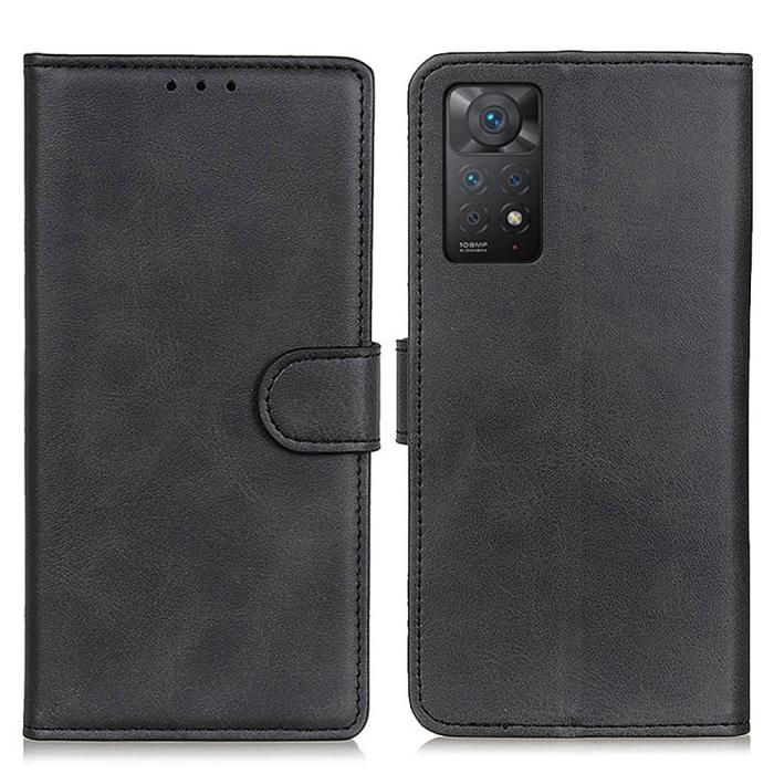 Bild 1, Xiaomi Redmi Note 11 Pro 5G Fodral Solid Läder Svart