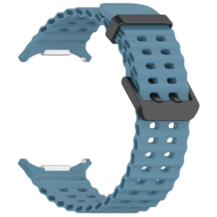Bild 2, Galaxy Watch Ultra (2025) / 47 mm Armband Wave Design Blå