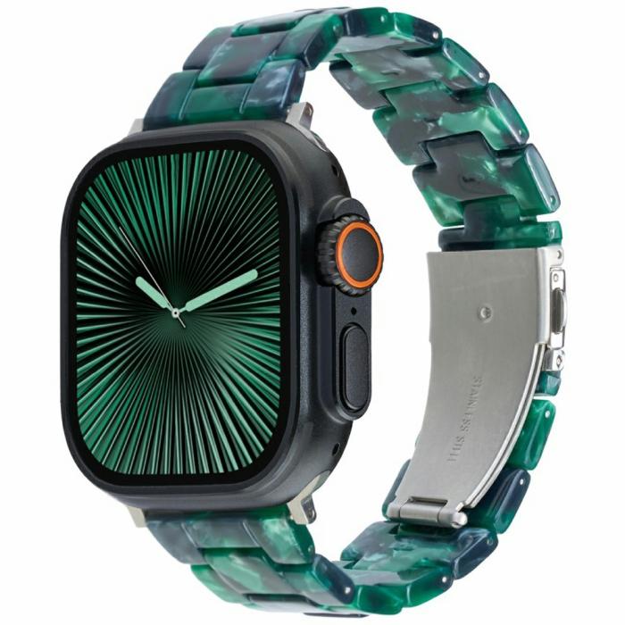 Bild 2, LEMONDA Apple Watch 38/40/41/42 mm Armband Resin Grön