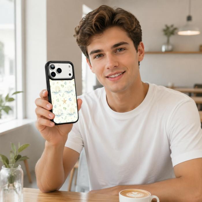 Bild 6, iPhone 18 Pro / 17 Pro Skal MagSafe UV-Mönster Snäckor