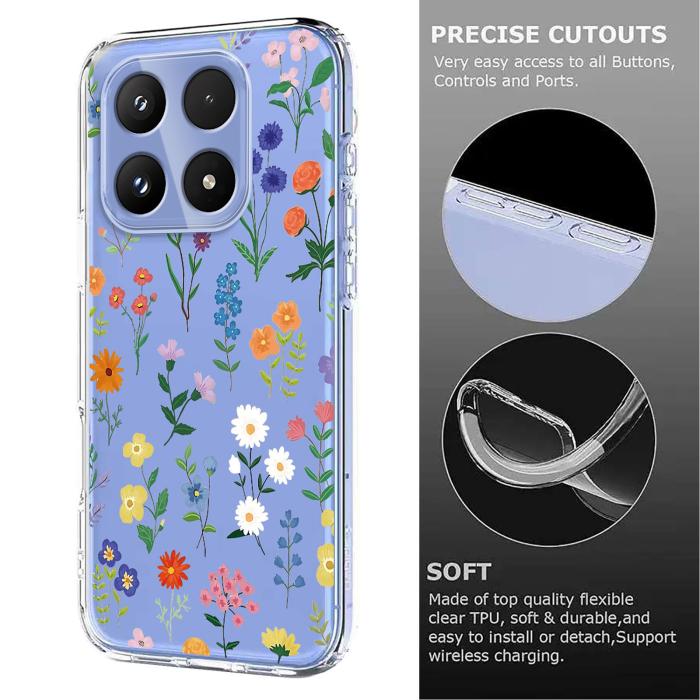 Bild 5, Xiaomi 17 Skal TPU Blommor Prästkragar