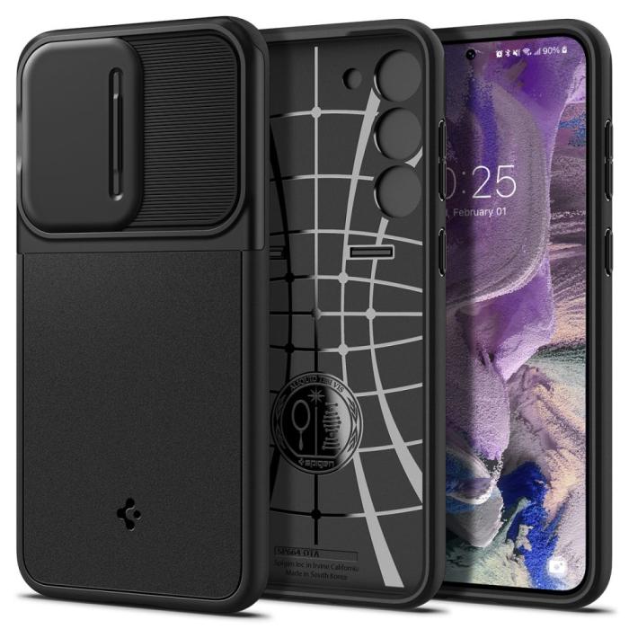 Bild 1, Spigen Samsung Galaxy S23 Skal Optik Armor Svart