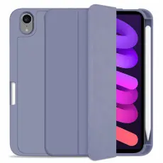 iPad Mini 2024/2021 Fodral Slim Tri-Fold Pennh&aring;llare Lila