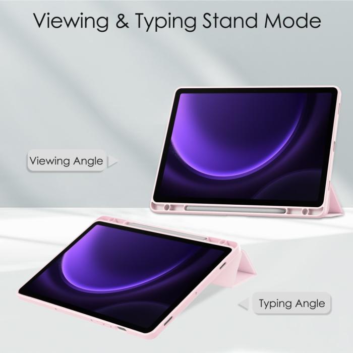 Bild 2, Galaxy Tab S9 FE Fodral Hybrid Pennhållare Rosa
