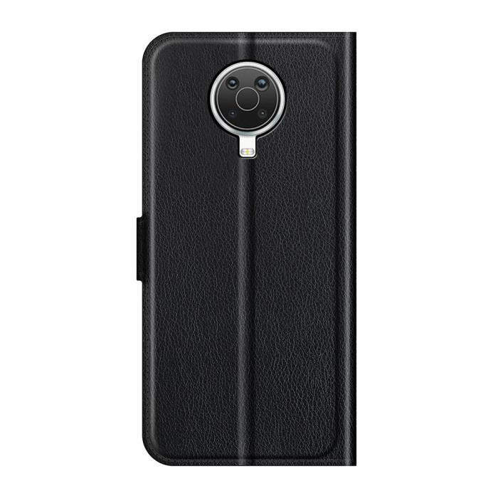Bild 3, Nokia G10 / G20 Fodral Litchi Läder Svart
