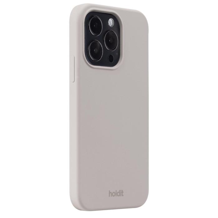 Bild 2, holdit iPhone 15 Pro Mobilskal Silikon Taupe