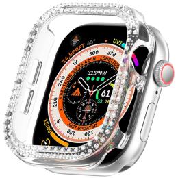 Apple Watch 10 42 mm Skal Rhinestone Transparent