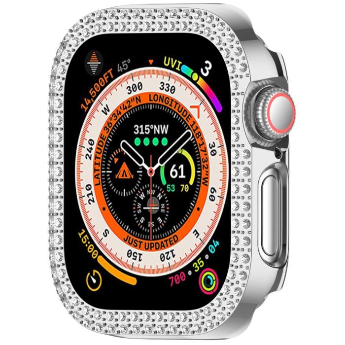 Bild 5, Apple Watch 10 42 mm Skal Rhinestone Silver