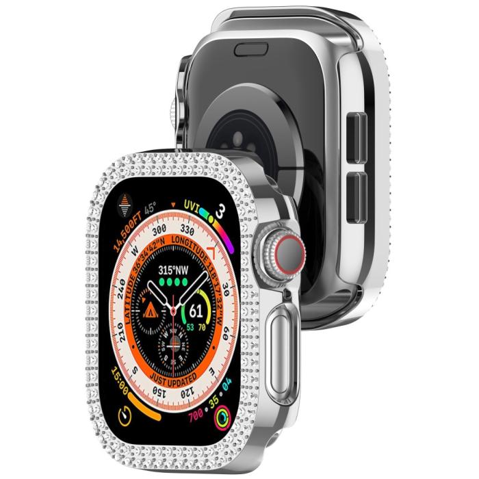 Bild 6, Apple Watch 10 42 mm Skal Rhinestone Silver