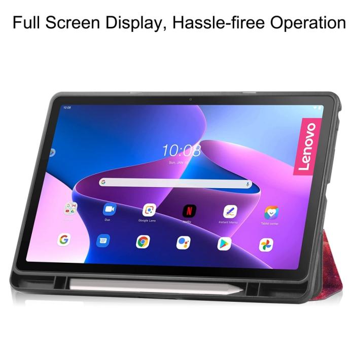 Bild 3, Lenovo Tab M10 Plus Gen 3 Fodral Tri-Fold Cosmic Space