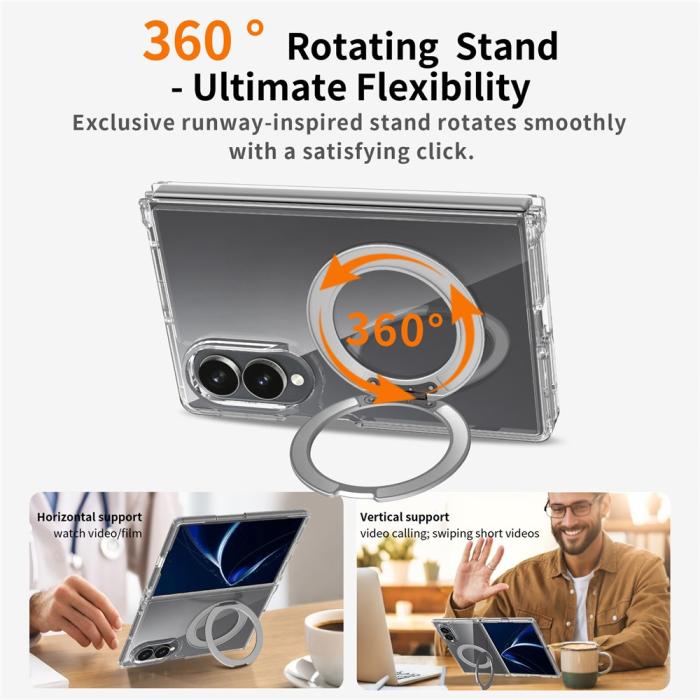 Bild 4, Samsung Galaxy Z Fold 8 Skal MagSafe TPU Transparent