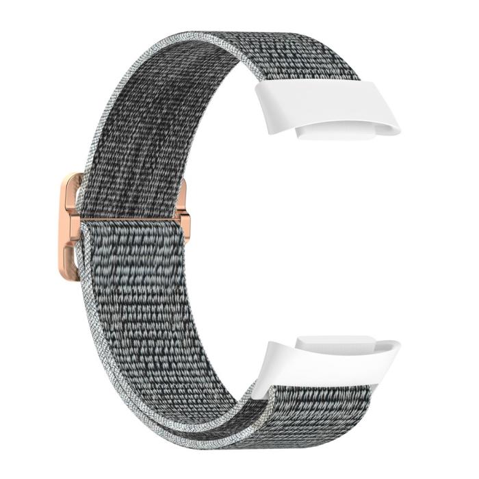 Bild 4, Fitbit Charge 6 / 5 Armband Justerbart Nylon Grå