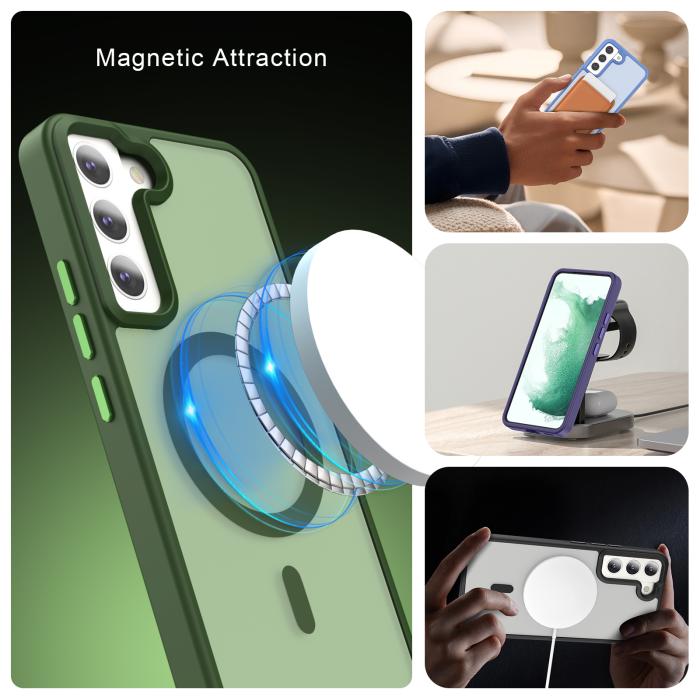 Bild 6, ColorPop Samsung Galaxy S22 Plus Skal CH MagSafe Matt Mörk Blå