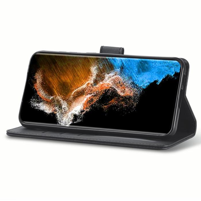 Bild 3, LC.IMEEKE Samsung Galaxy S24 Plus Fodral Läder Grå
