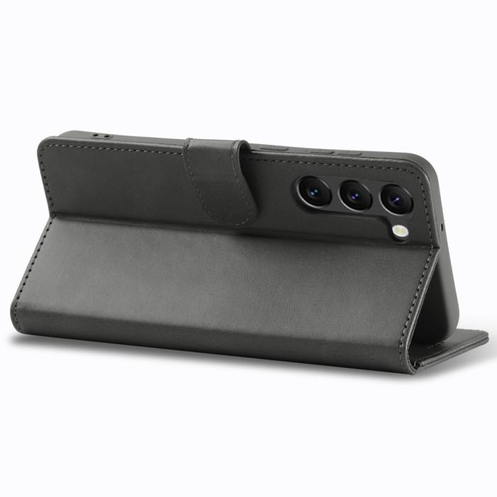 Bild 4, LC.IMEEKE Samsung Galaxy S24 Plus Fodral Läder Grå