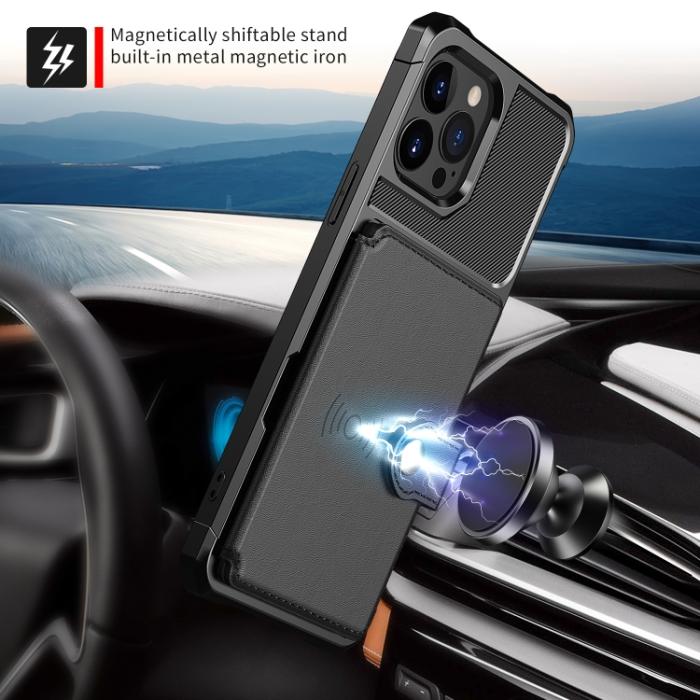 Bild 5, iPhone 14 Pro Skal Med Plånboksfunktion Svart