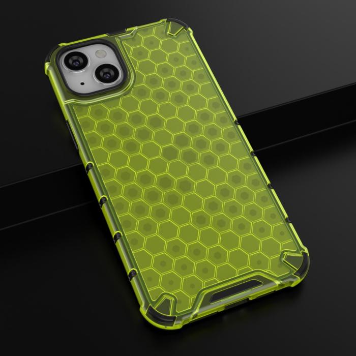 Bild 5, iPhone 15 Plus Skal Honeycomb Shockproof Grön
