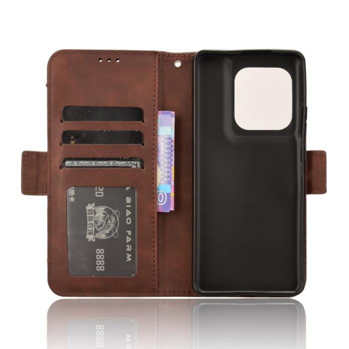 Bild 5, Motorola Edge 50 Ultra 5G Fodral Med Avtagbart Kortfodral Brun