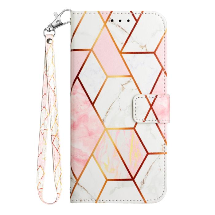 Bild 3, Samsung Galaxy S26 Fodral Marmor Rosa / Vit