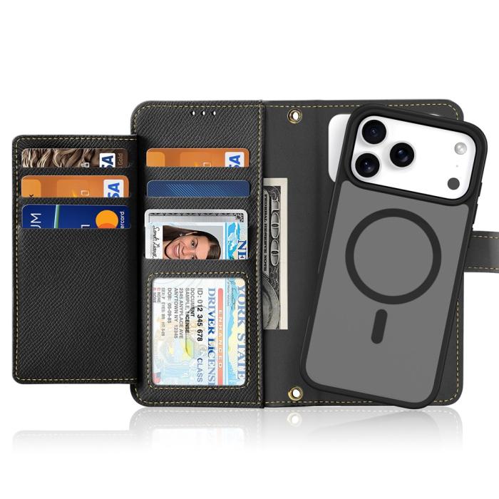 Bild 2, DUX DUCIS iPhone 17 Pro Max 2in1 Magnet Fodral Lawa Series Svart