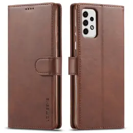 LC.IMEEKE Samsung Galaxy A23 5G Fodral Läder Brun