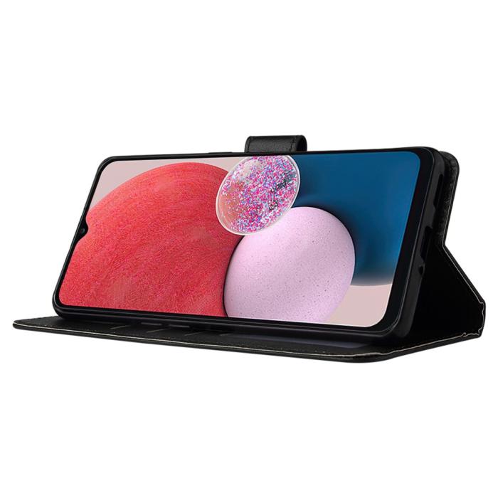 Bild 3, Samsung Galaxy A04s / A13 4G/5G Fodral Solid Läder Svart