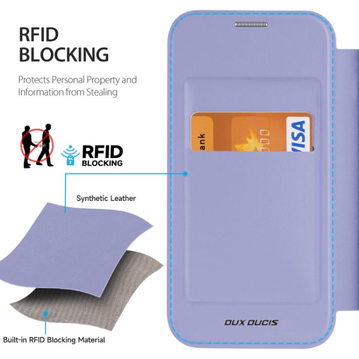 Bild 3, DUX DUCIS iPhone 15 Pro Fodral MagSafe Skin X Pro Lila