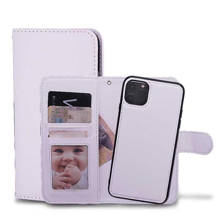 Bild 1, iPhone 11 Pro Max - Plånboksfodral / Magnet Skal 2 in 1 - Vit
