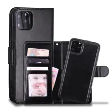 Samsung A51 - Plånboksfodral / Magnet Skal 2 in 1 - Svart