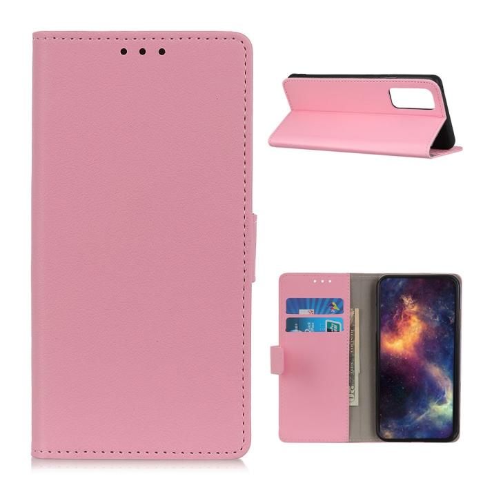 Bild 1, Samsung Galaxy A72 - Läder Fodral - Rosa