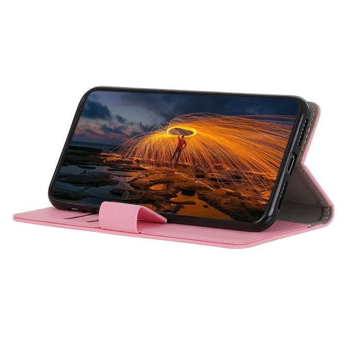 Bild 2, Samsung Galaxy A72 - Läder Fodral - Rosa