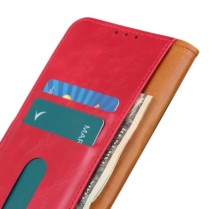 Bild 4, Samsung Galaxy A72 - KHAZNEH Läder Fodral - Röd