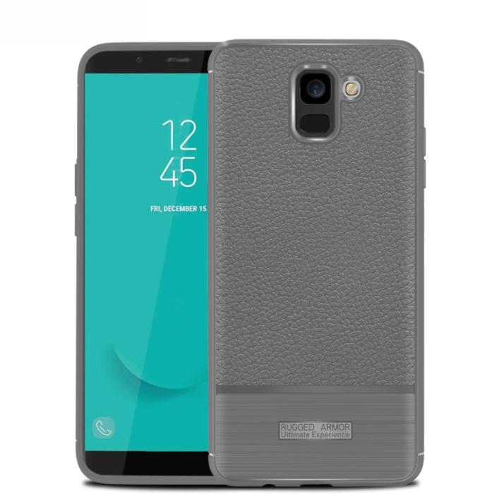 Bild 1, Samsung Galaxy J6 (2018) - Rugged Armour TPU Skal - Grå