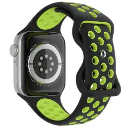 Sportarmband Dual-Color Apple Watch 42/44/45/49 mm (M/L) Svart/Gul