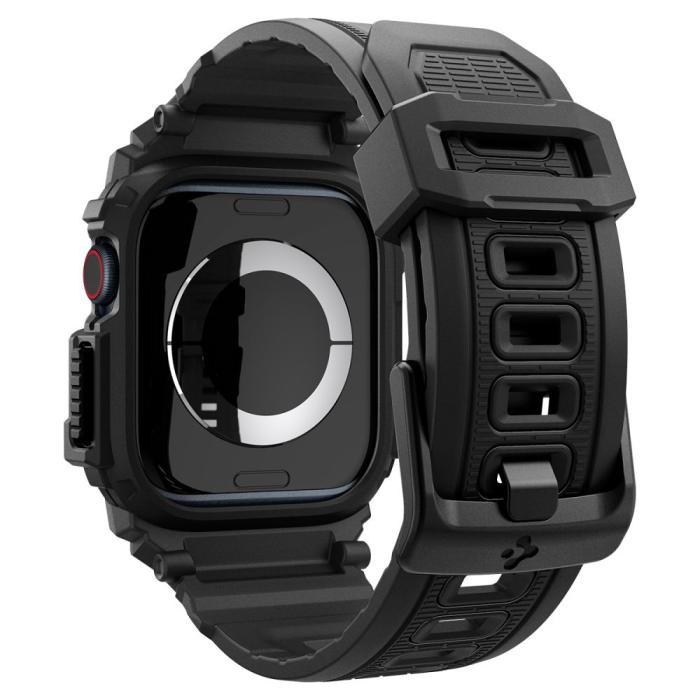 Bild 2, Spigen Apple Watch 11/10 46 mm Skal Rugged Armor 'Pro' Svart