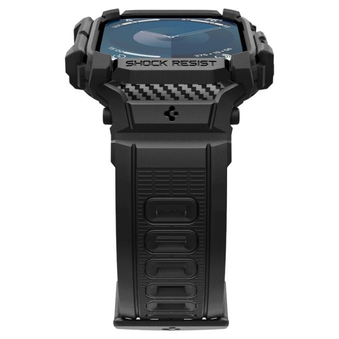 Bild 5, Spigen Apple Watch 11/10 46 mm Skal Rugged Armor 'Pro' Svart