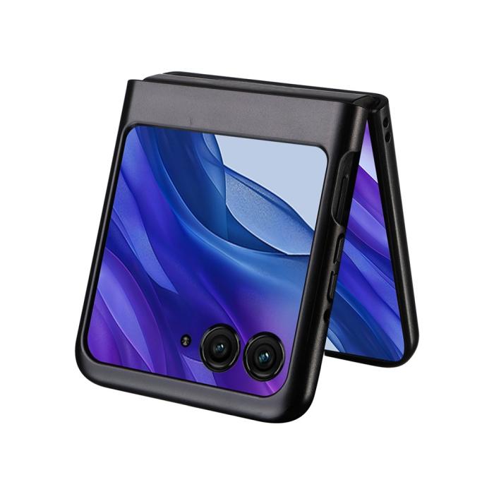 Bild 5, Motorola Razr 60 / 50 5G Skal Litchi Textur Svart