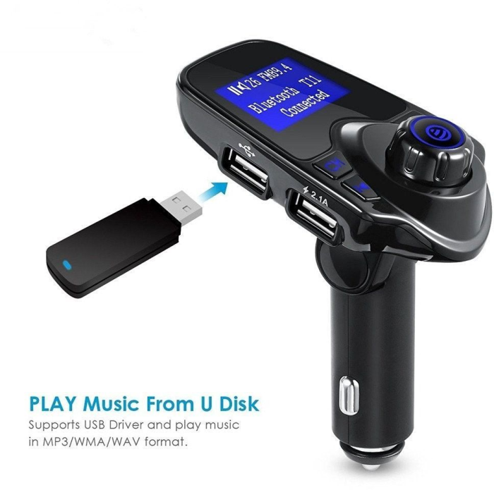 Bild 4, T11 Bluetooth FM Sändare - Svart