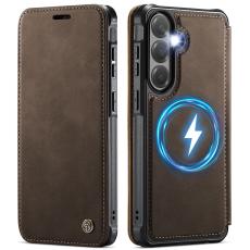 CASEME Samsung Galaxy S26 Plus Skal RFID Pl&aring;nbok Brun