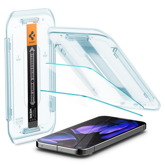 Bild 2, Spigen Google Pixel 9/9 Pro 2-PACK Skärmskydd Glas.tR 