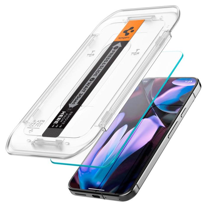 Bild 4, Spigen Google Pixel 9/9 Pro 2-PACK Skärmskydd Glas.tR 