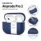 Tech-Protect AirPods Pro 1/2 Skal Silikon Navy Blue