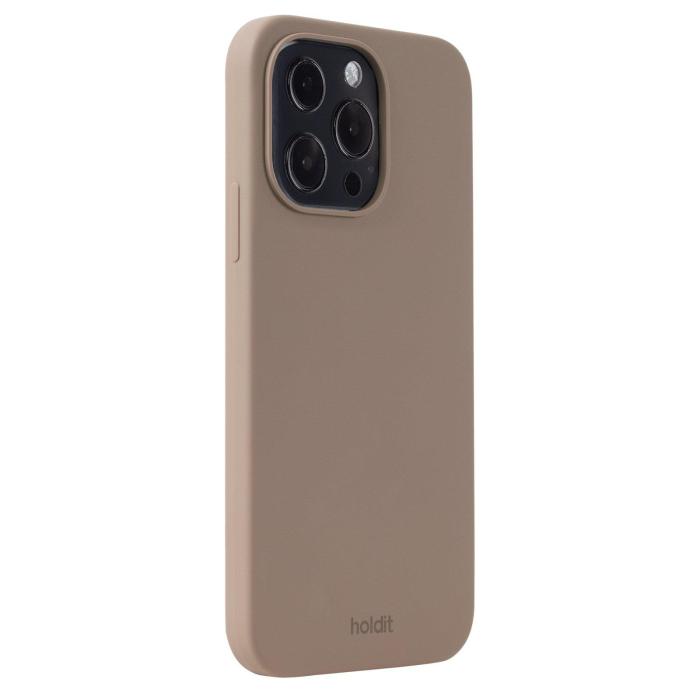 Bild 2, holdit iPhone 13 Pro Mobilskal Silikon Mocha Brown
